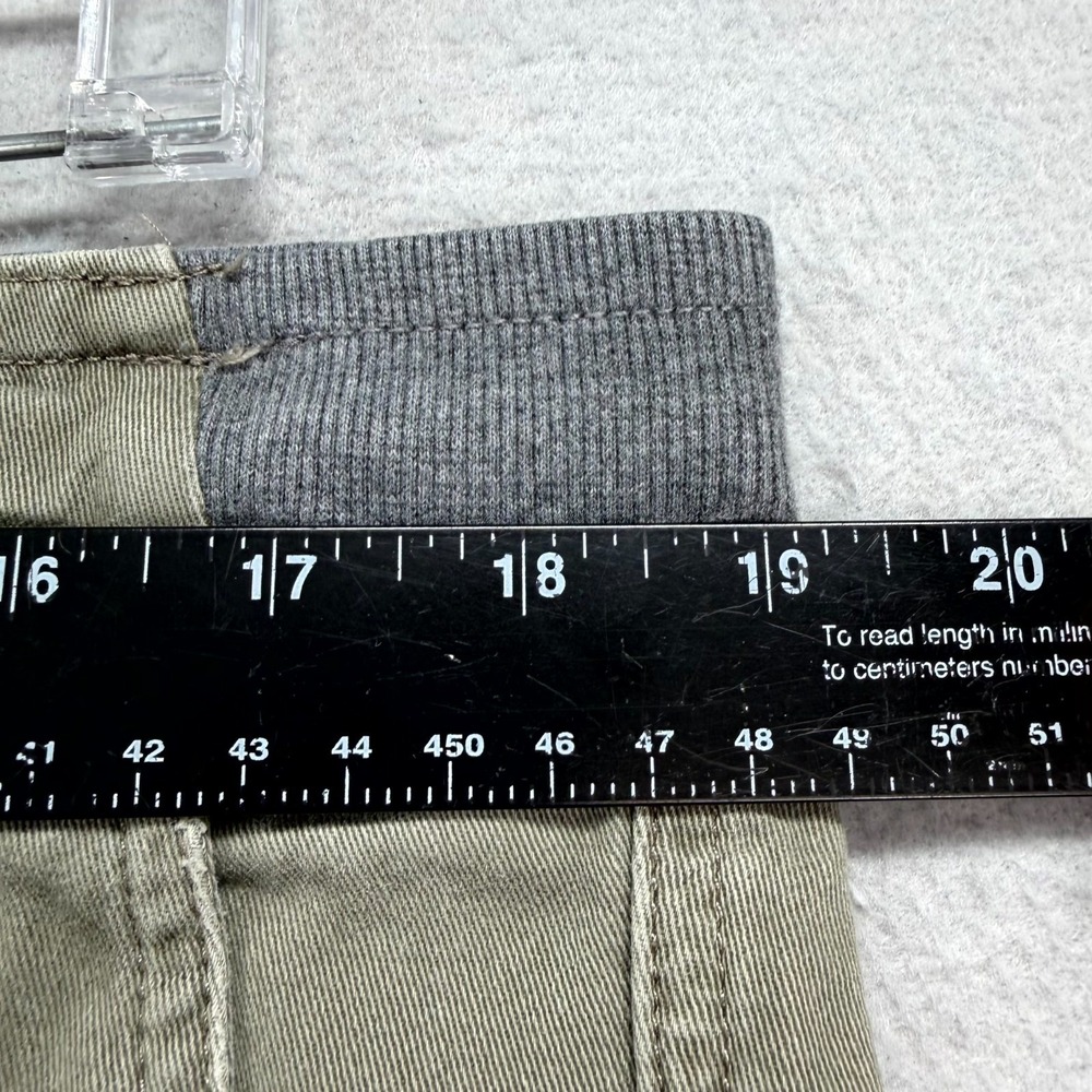 UpWest Canvas Pants Mens Large Fits 38x28* Green Stretch Ribbed Waist Drawstring - Picture 7 of 13